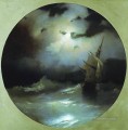 sea on a moonlit night 1858 Romantic Ivan Aivazovsky Russian